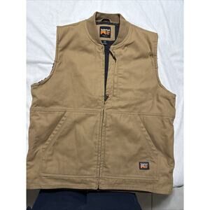 Men's Timberland PRO Gritman Fleece-Lined Canvas Vest L